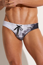 GEO GRAYSCALE BIKINI BRIEF
